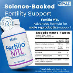 Fertilia daily dosing with food setup demonstrates a simple routine.