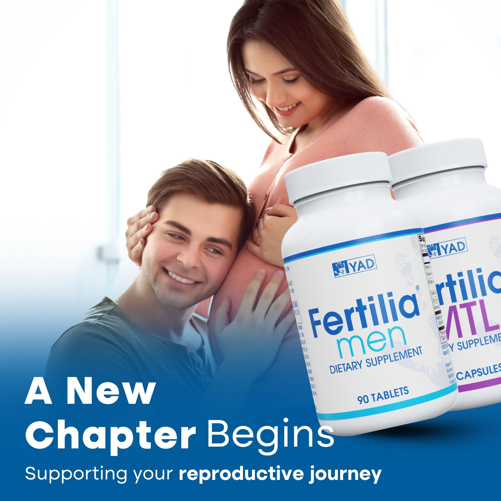 Fertilia full bundle on shelf showing convenient 3-month supply.