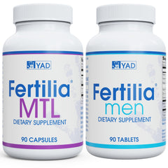 Fertilia Men bottle front for daily vitality and wellness support.