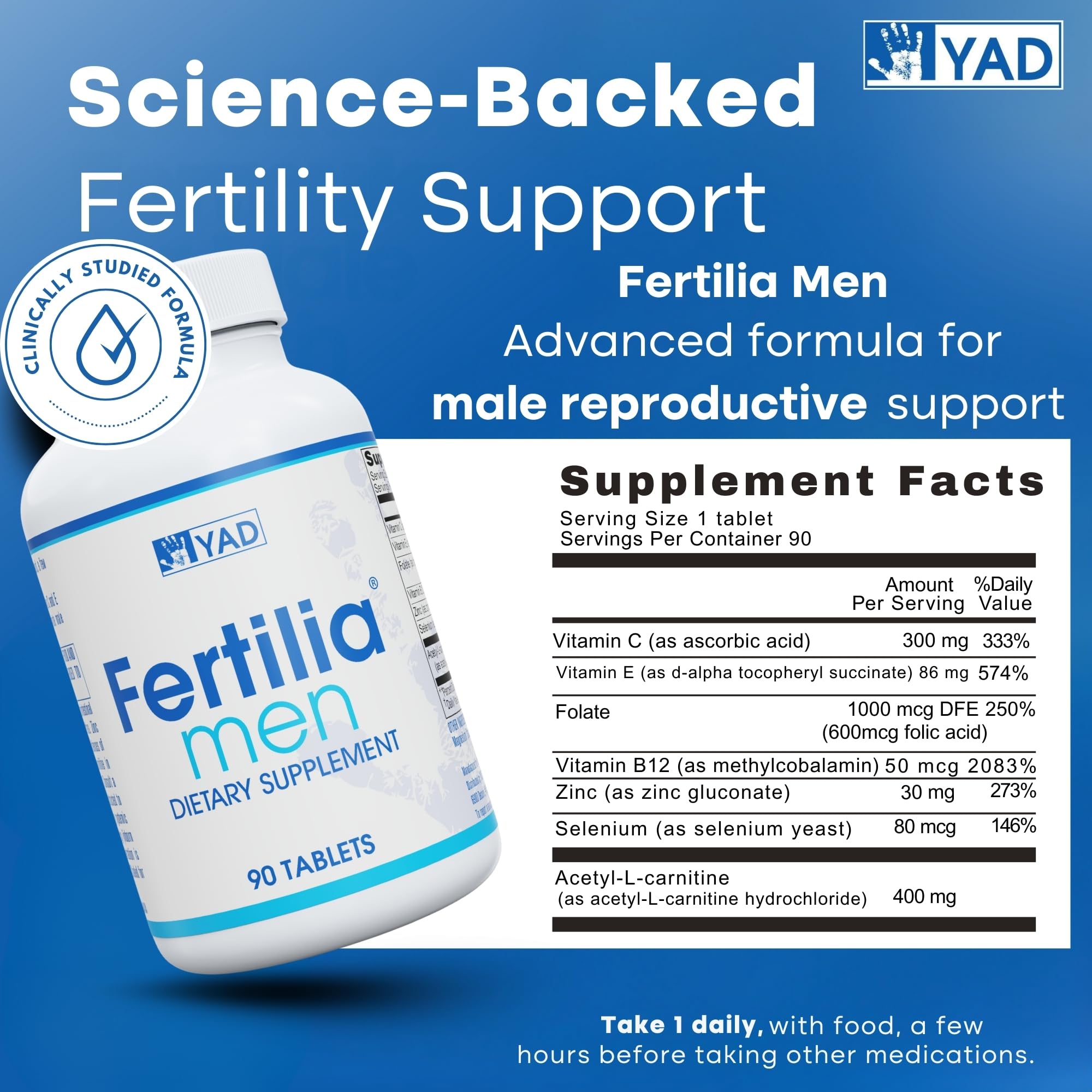 Fertilia pill capsules close-up illustrating easy-to-swallow capsules.