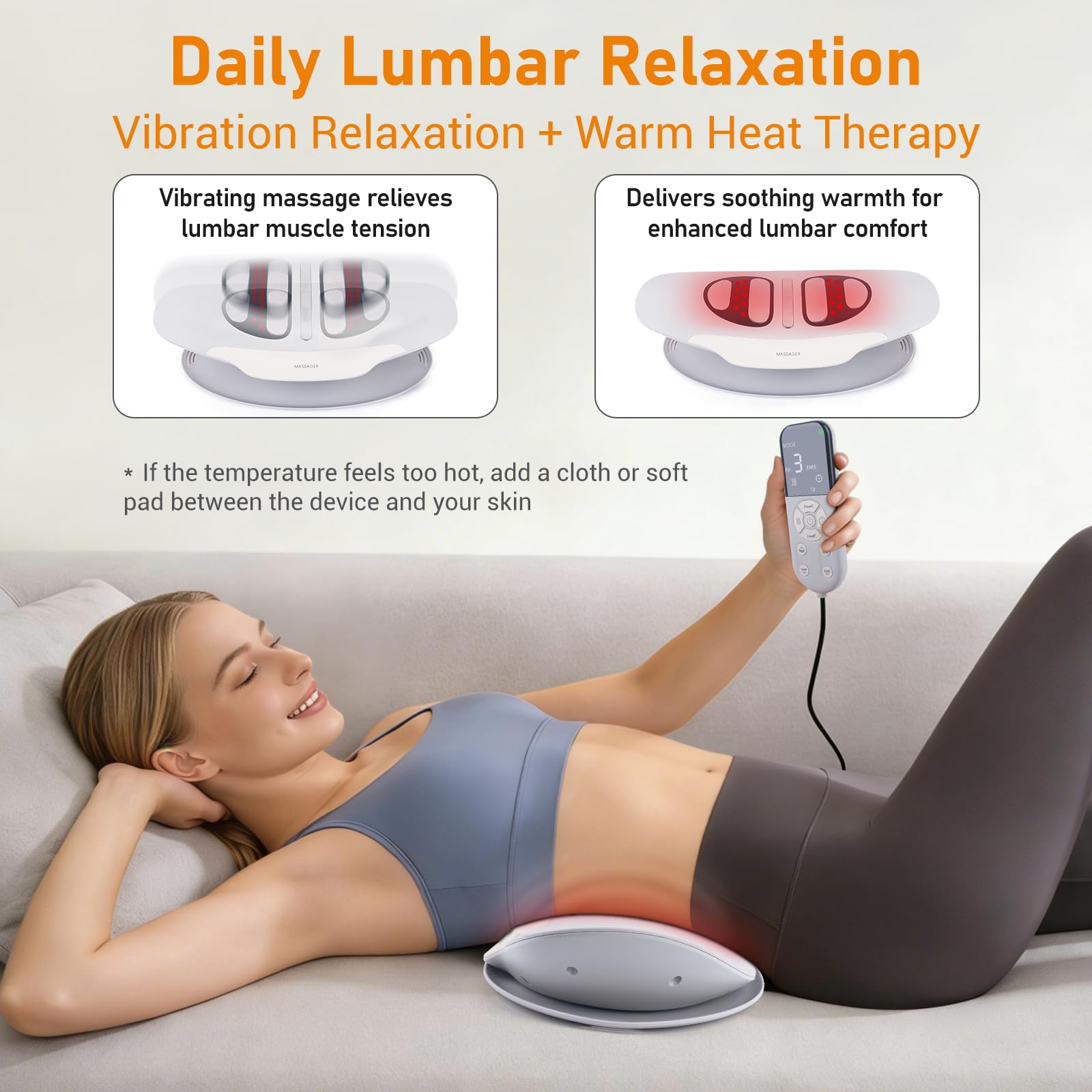 Feyano adjustable airbag height for personalized lumbar support.