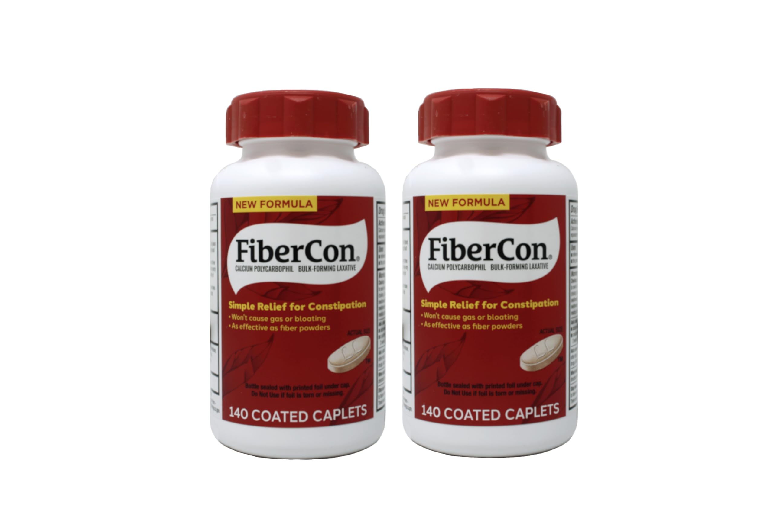 FiberCon regularity caplets bottle for gentle daily fiber support