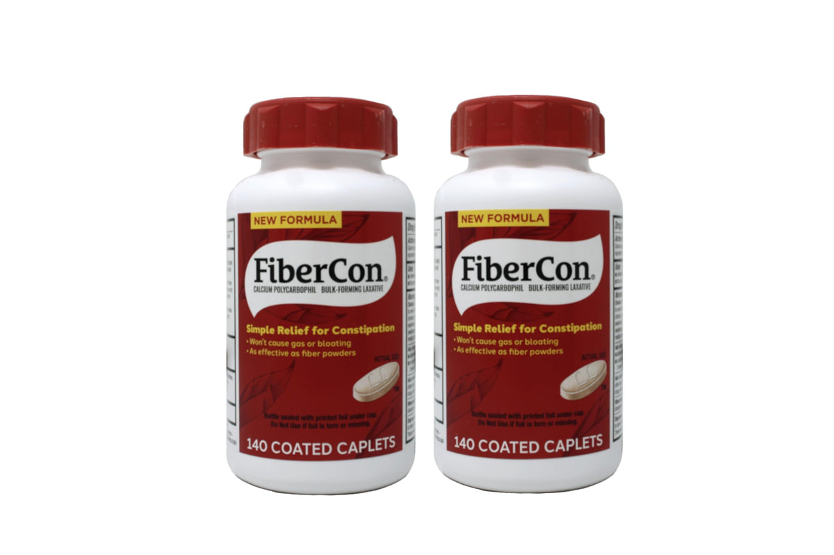 FiberCon regularity caplets bottle for gentle daily fiber support