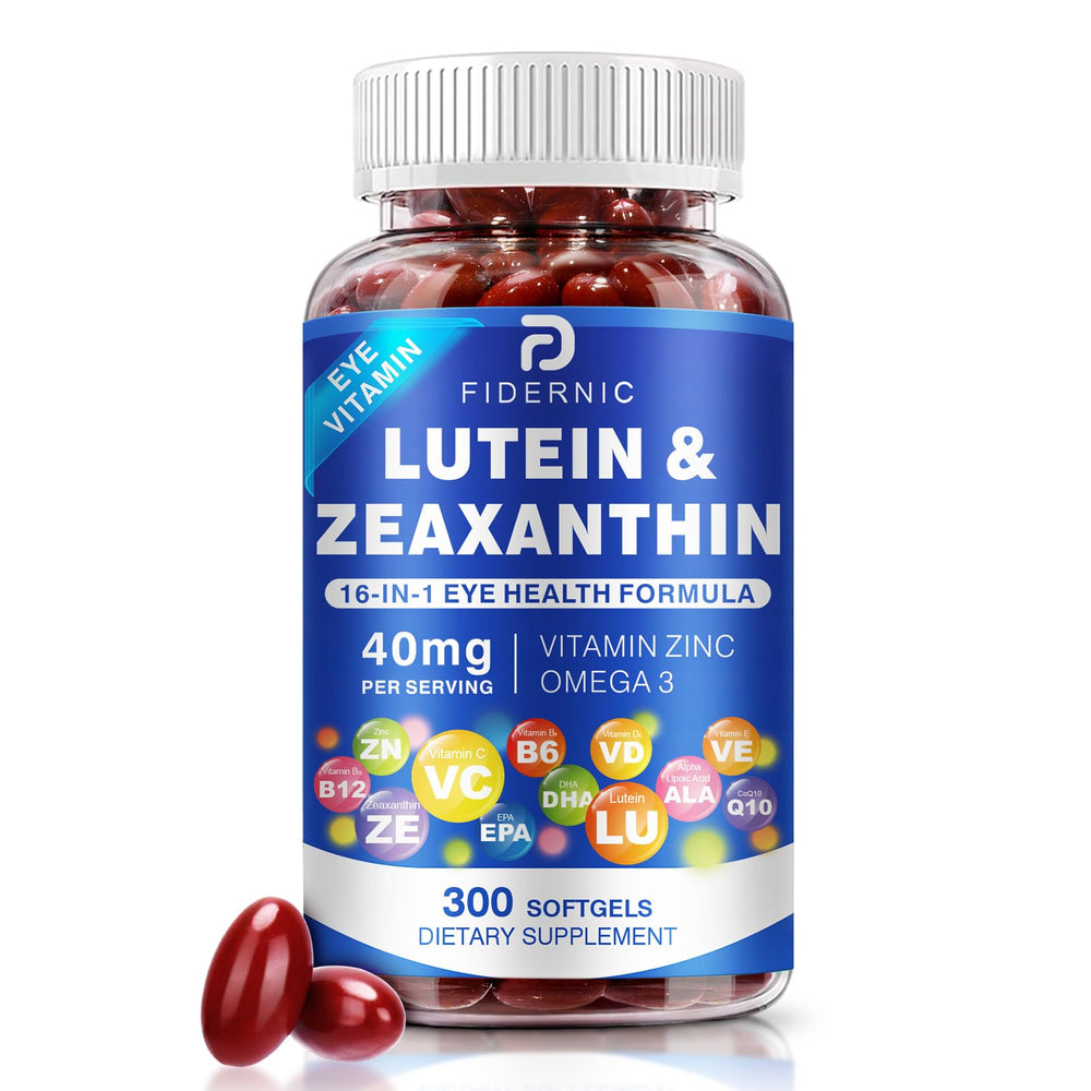 FIDERNIC AREDS2 Plus bottle front for daily eye vitamin support.