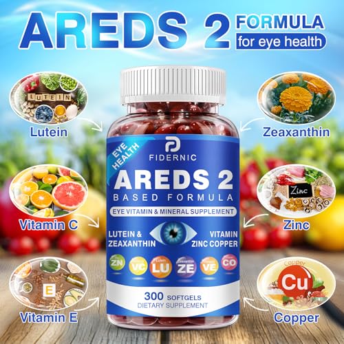 FIDERNIC AREDS2 vitamin C and E complex close-up for antioxidant support.