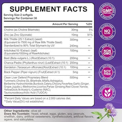 FIDERNIC Liver Cleanse artichoke extract close-up highlighting herbal blend