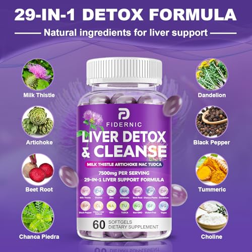FIDERNIC Liver Cleanse NAC and TUDCA blend capsule close-up