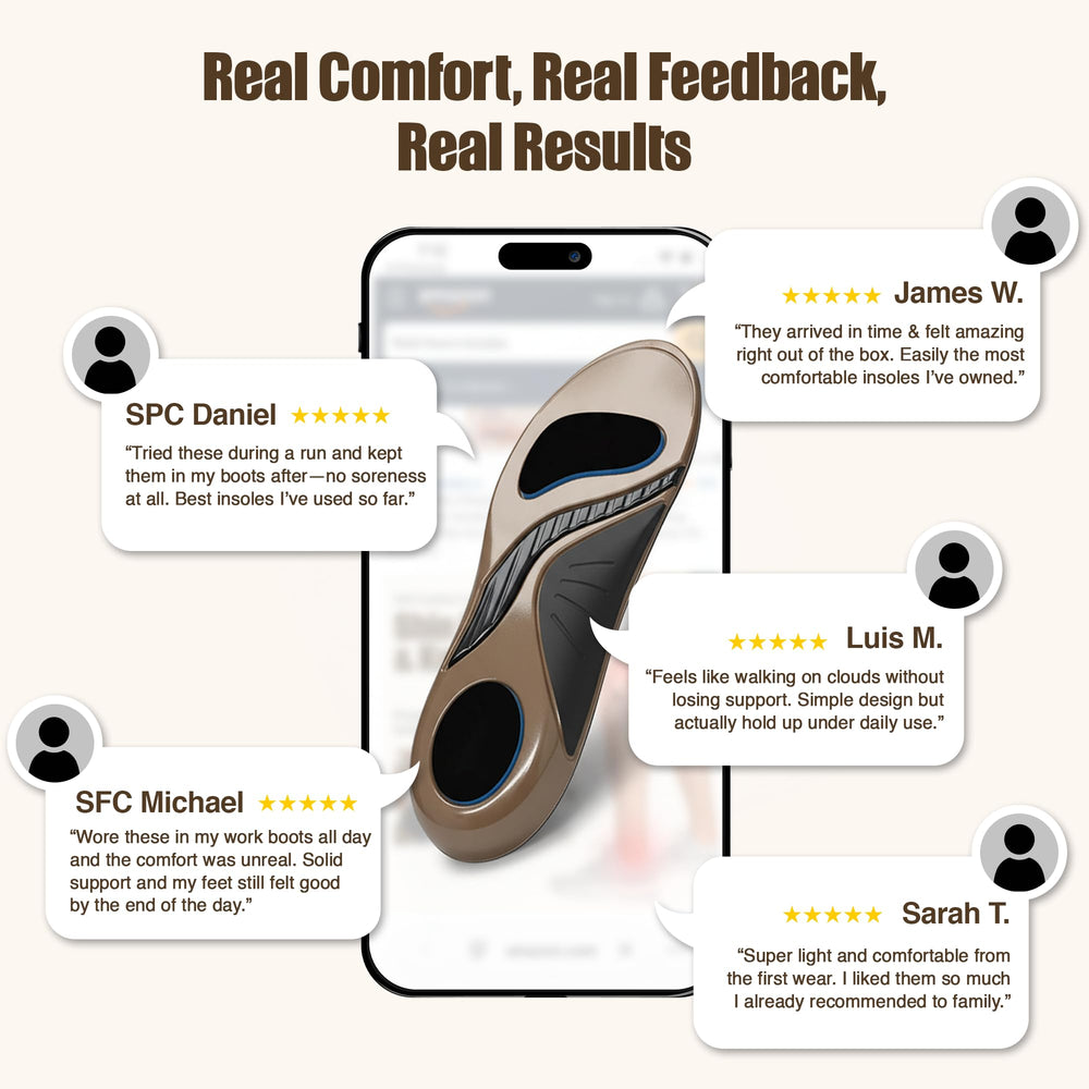 Low-profile FB-01 insoles fit standard military and work boots