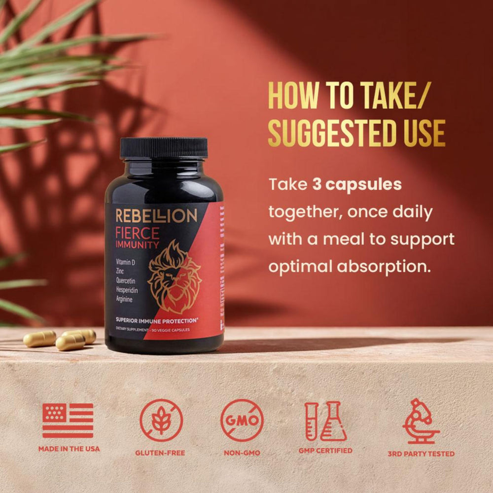 Fierce Immunity Vitamin C focus image for immune support benefits
