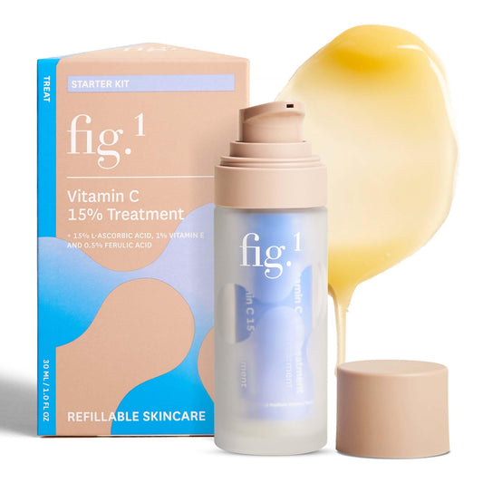 Fig.1 Vitamin C 15% serum bottle for easy daily application and radiant skin.