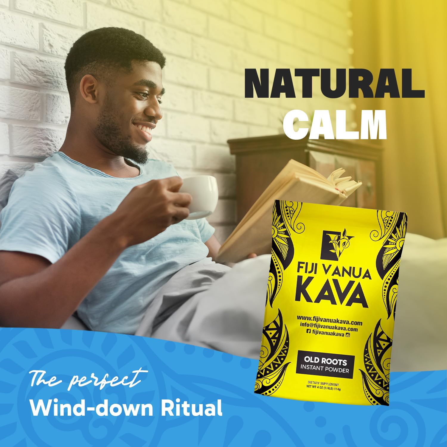 Earthy aroma and mild peppery notes in Fiji Vanua Kava serving.