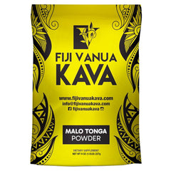 Fiji Vanua Kava Malo Tonga powder being poured for a traditional kava bowl.