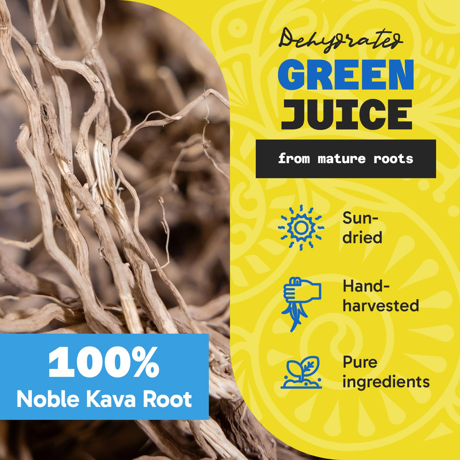 Non-micronized kava powder preserves natural fibers for authentic flavor from Fiji Vanua Kava.