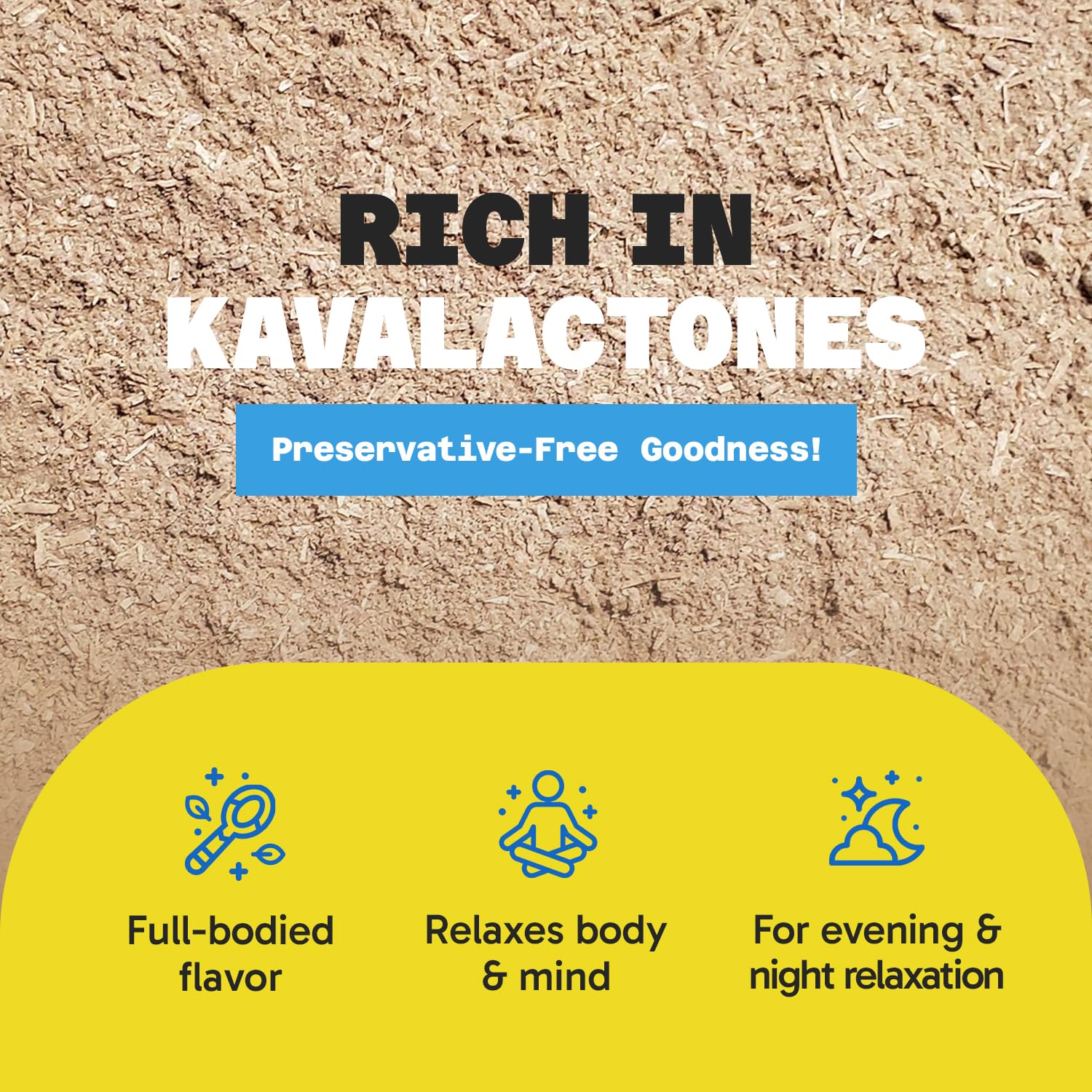 Earthy, bold flavor profile of Fiji Vanua Kava for seasoned drinkers