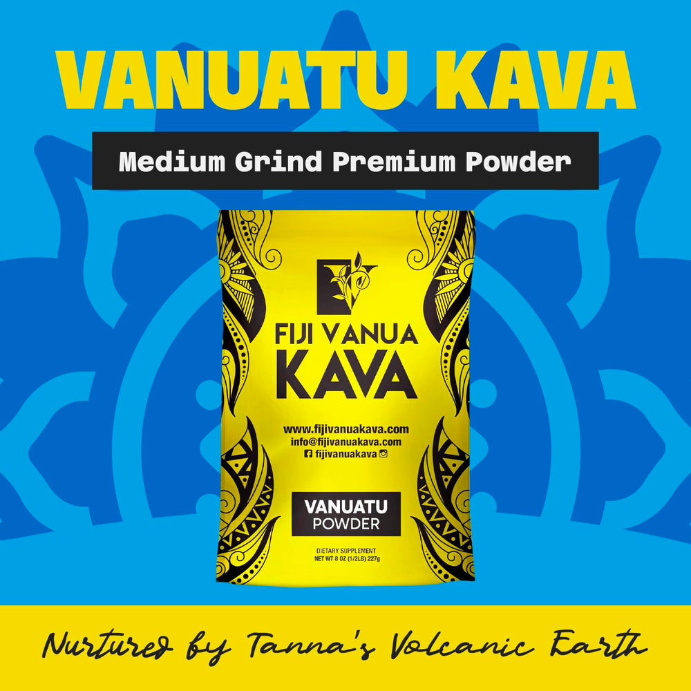 Close-up of Fiji Vanua Kava Vanuatu powder texture for traditional brewing