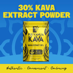 Fiji Vanua Kava water-soluble powder dissolving easily for quick beverage mixing