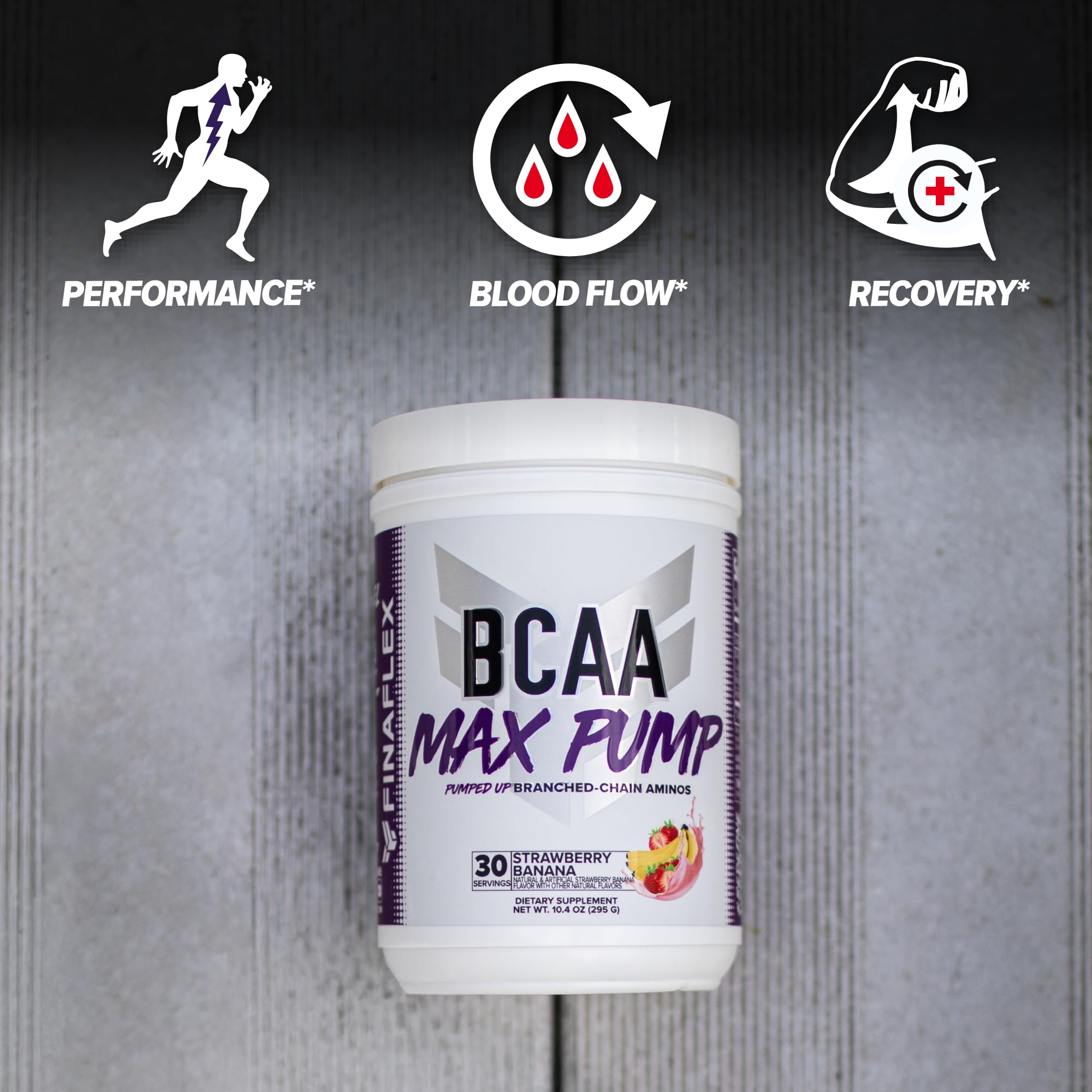 FINAFLEX BCAA MAX PUMP glass shows hydration-friendly beverage ready for quick fueling