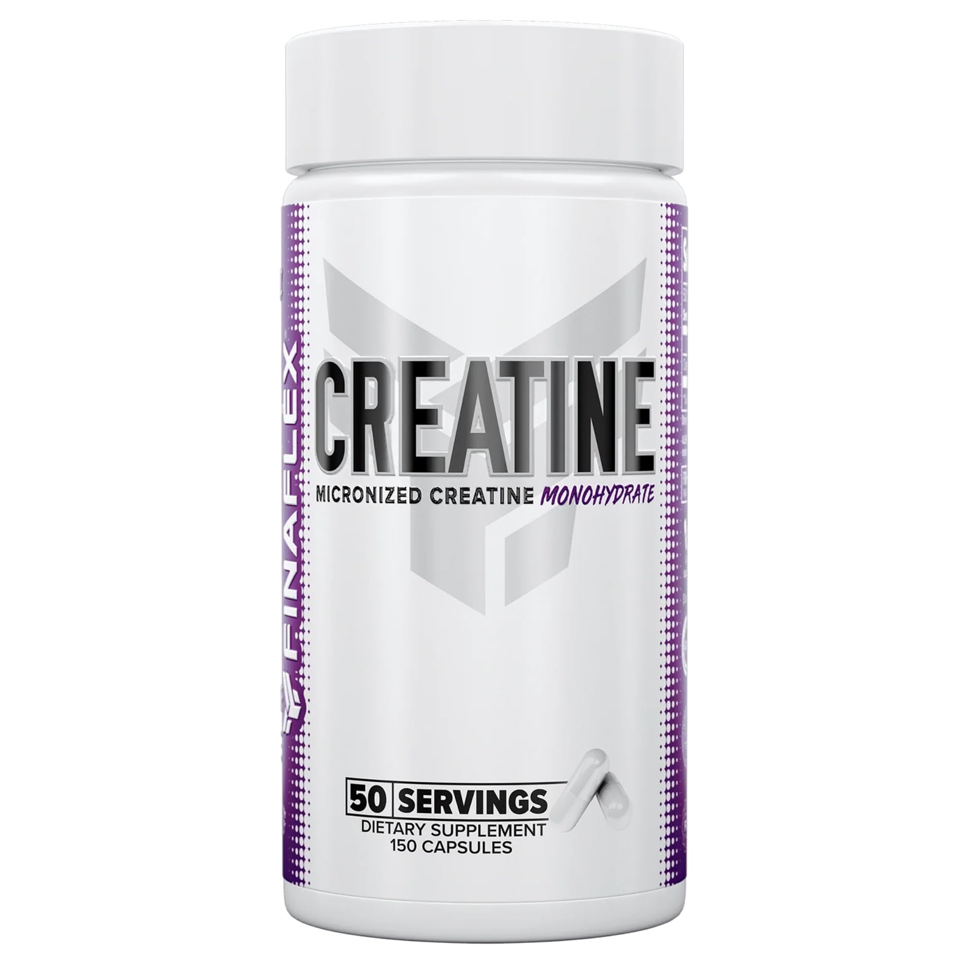 FINAFLEX Pure Creatine bottle ready for workouts, highlighting a clean, pure creatine option.