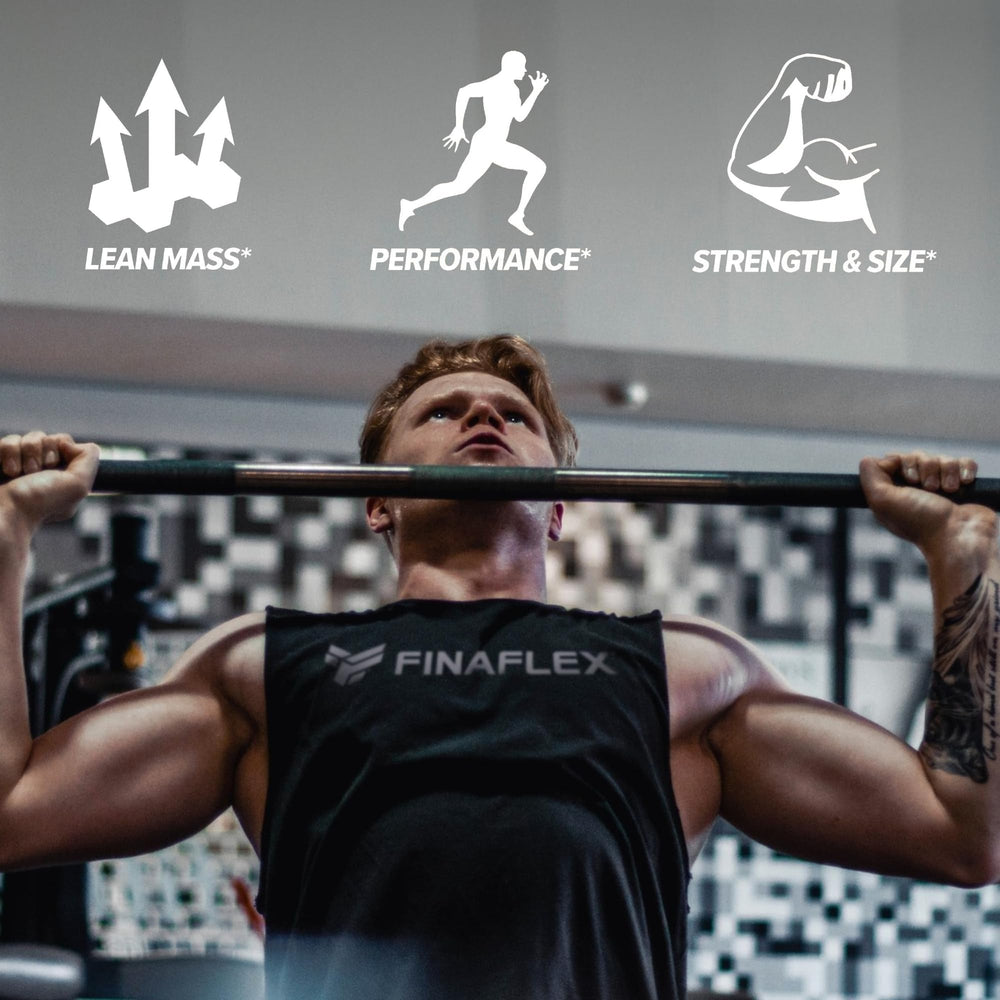 FINAFLEX Creatine serving on a workout table emphasizes performance support.