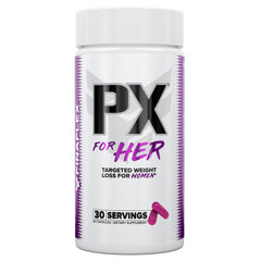FINAFLEX PX for Her bottle shot showing sleek packaging for on-the-go thermogenic support