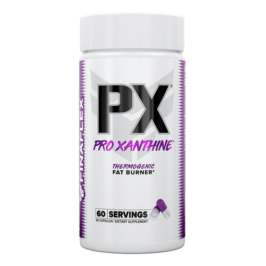 FINAFLEX PX Pro Xanthine capsules close-up showing energy and focus potential