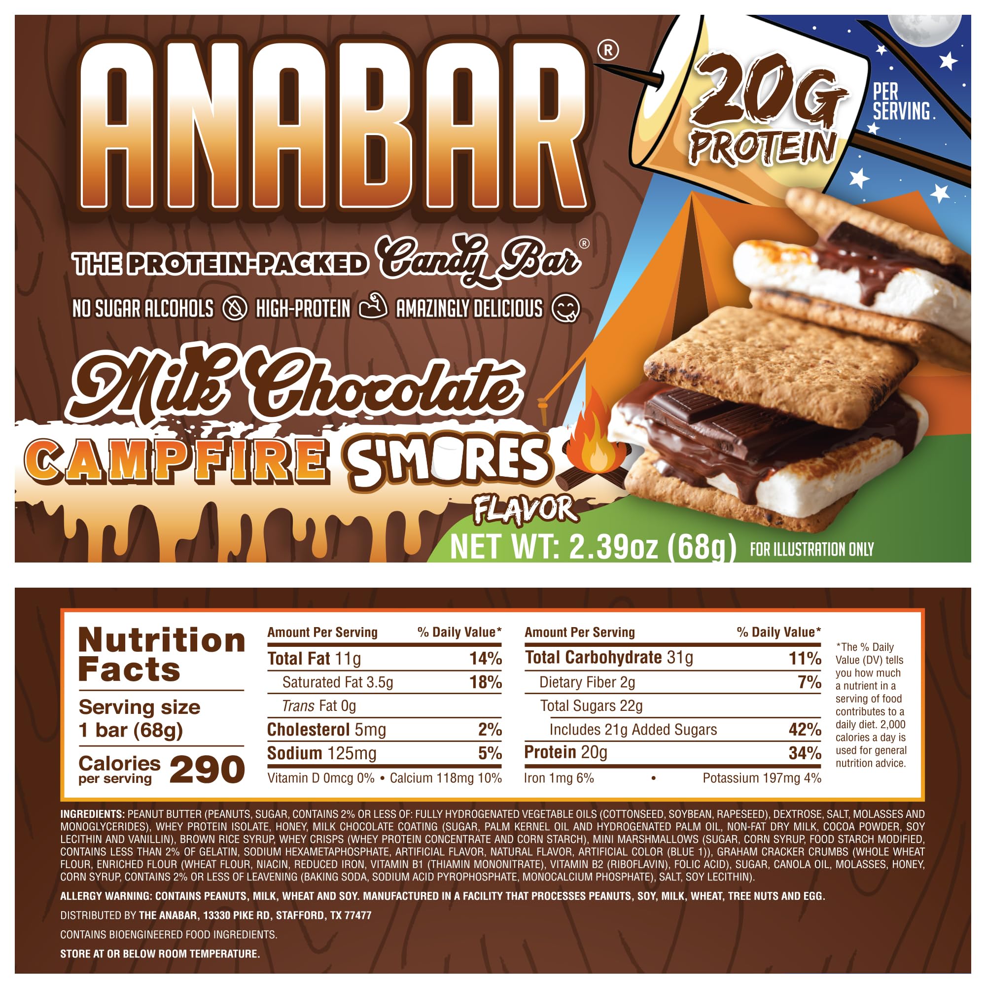 FINAL BOSS Anabar chocolate-coated bar close-up highlighting authentic coating