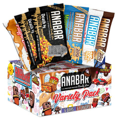 FINAL BOSS Anabar sampler pack box front view for convenient protein snacking.
