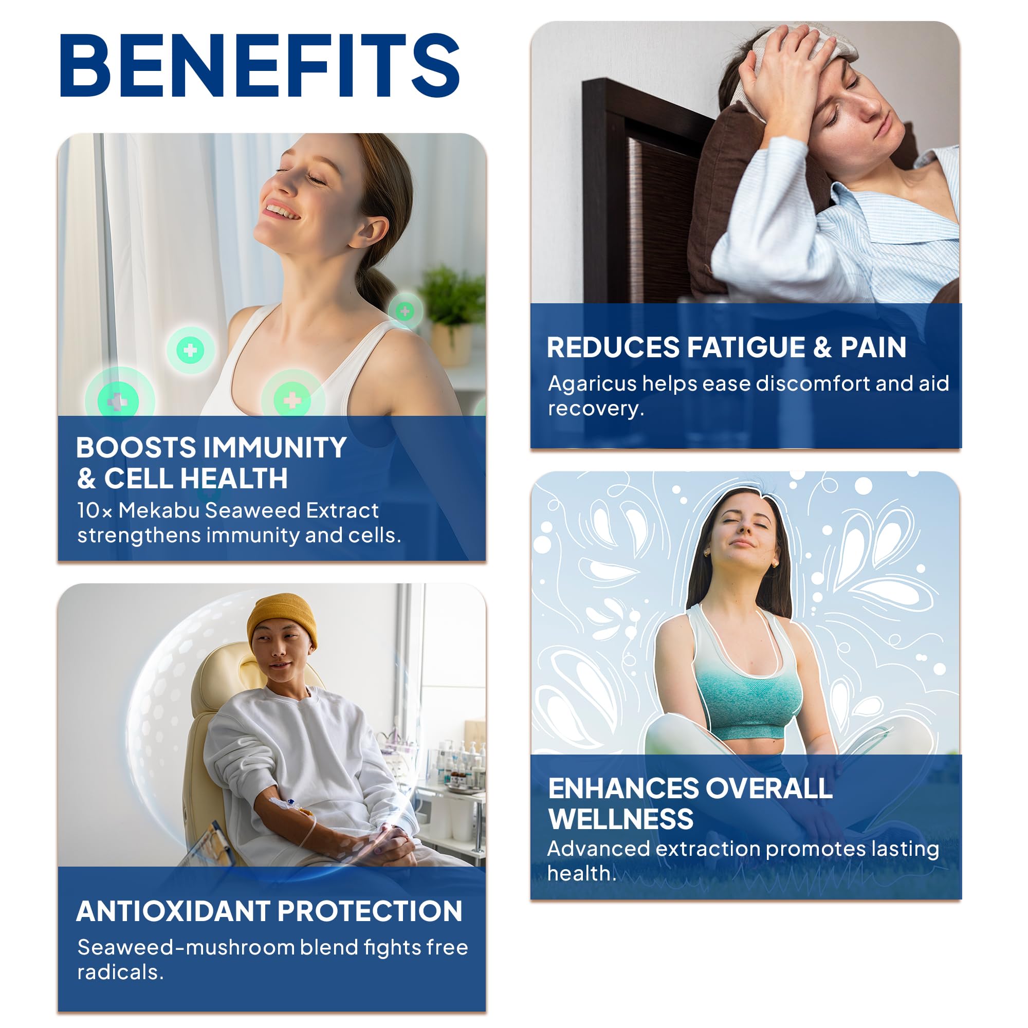 FINE JAPAN Fucoidan Plus Drink features agaricus mushroom extract for plant-forward wellness.