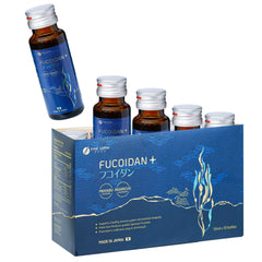 FINE JAPAN Fucoidan Plus Drink bottle promotes daily vitality and easy hydration.