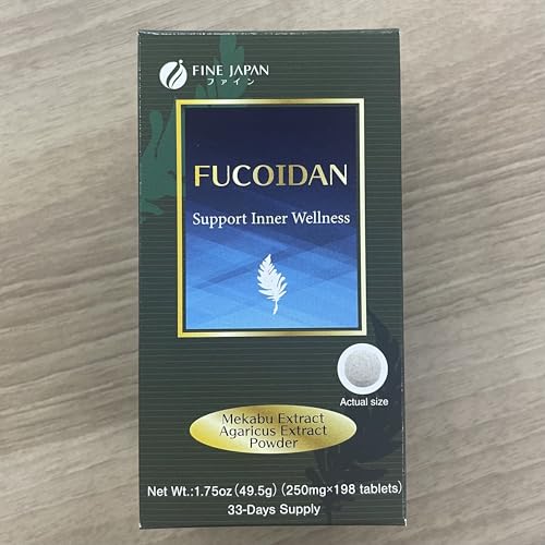 Fine Japan Fucoidan Wakame capsules close-up for daily support
