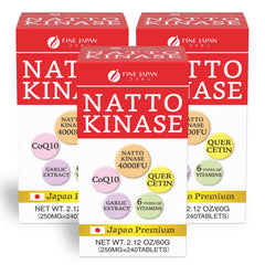FINE JAPAN Nattokinase bottle front for daily wellness support