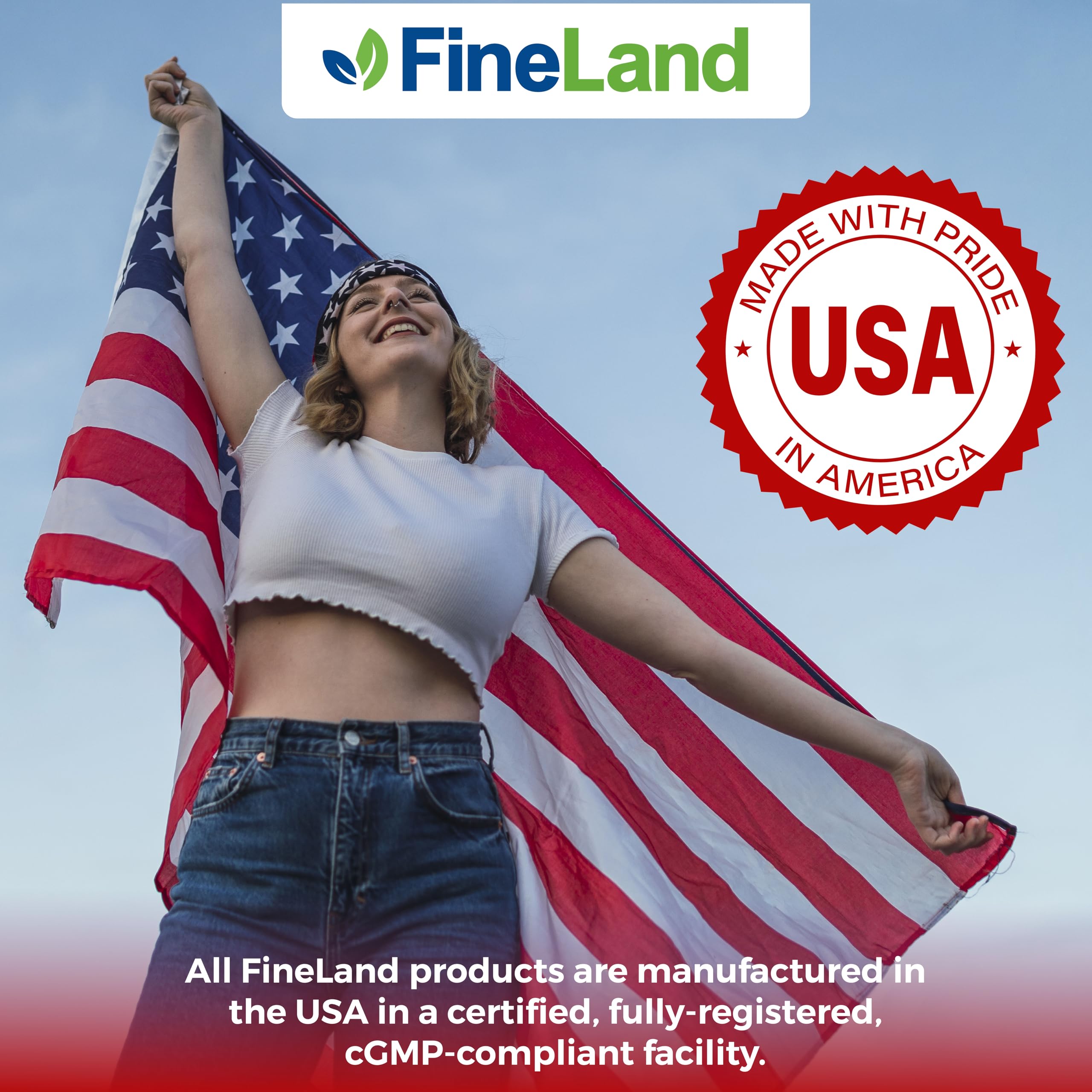 FineLand packaging notes non-GMO, gluten-free, dairy-free attributes