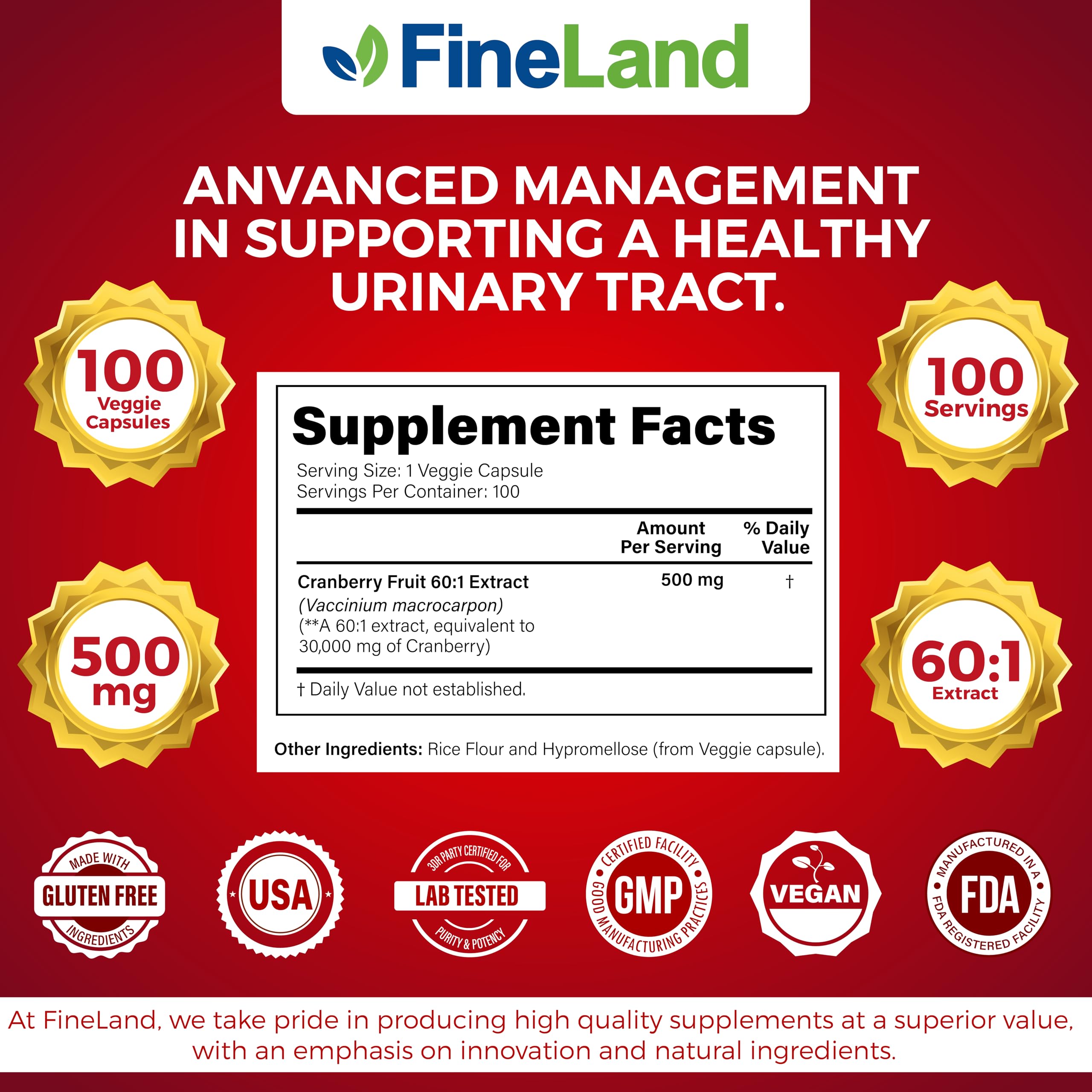 FineLand product made in USA facility signaling quality control