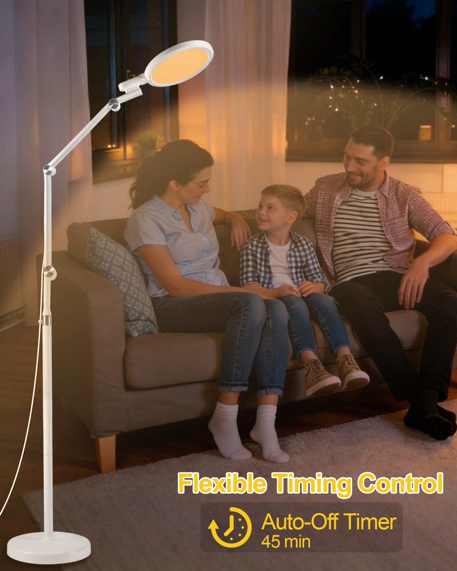 Finezeal lamp with 160-degree rotation to direct light precisely.