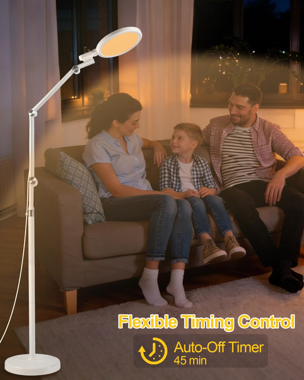 Finezeal lamp with 160-degree rotation to direct light precisely.