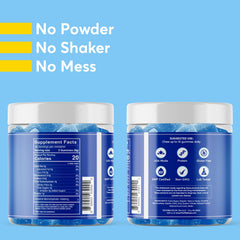 FIOR Creatine Gummy label detail shows micronized creatine benefits.