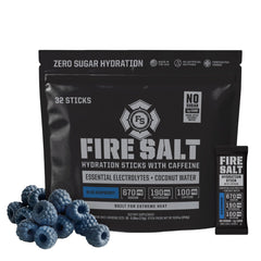 Fire Science Fire Salt Hydration Stick blue raspberry pack for on-the-go hydration with electrolytes