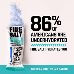 Blue raspberry flavor Fire Salt sticks displayed for travel