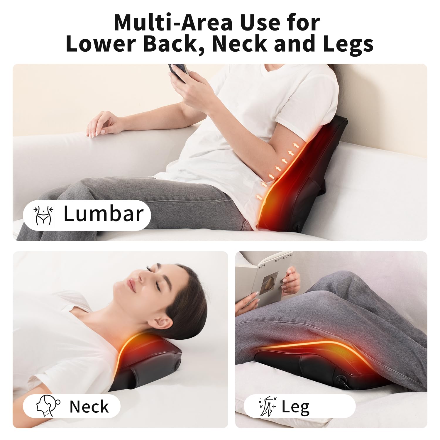 Firebrighting massager during meeting lets you unwind discreetly.