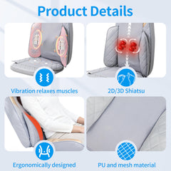 FIRRLUCO Adjustable Neck Height 10 cm for personalized massage pressure