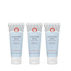First Aid Beauty Ultra Repair Cream bottle and pour for quick absorption