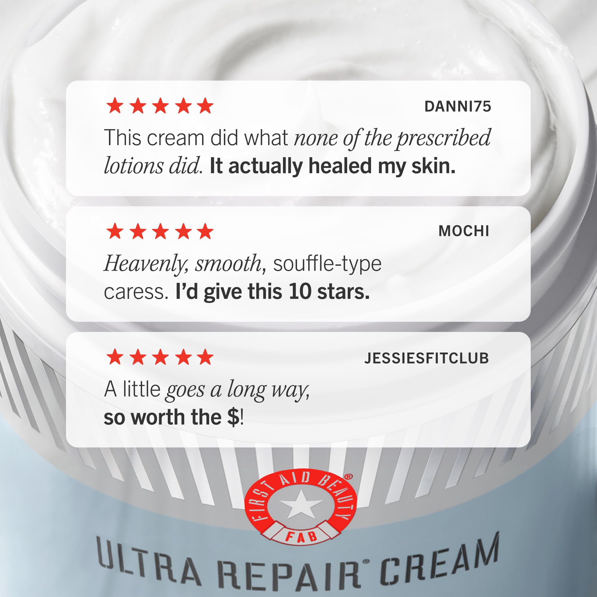 Vegan and cruelty-free Ultra Repair Cream by First Aid Beauty