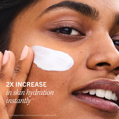 Whipped texture of First Aid Beauty Ultra Repair Cream on skin