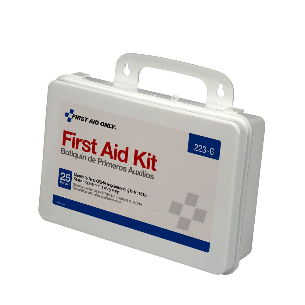 First Aid Only 223-G kit in a durable case for up to 25 people.