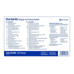 Compact portable emergency kit by First Aid Only 226-U for on the go safety