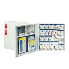 First Aid Only 746000 cabinet front view enables rapid access to supplies