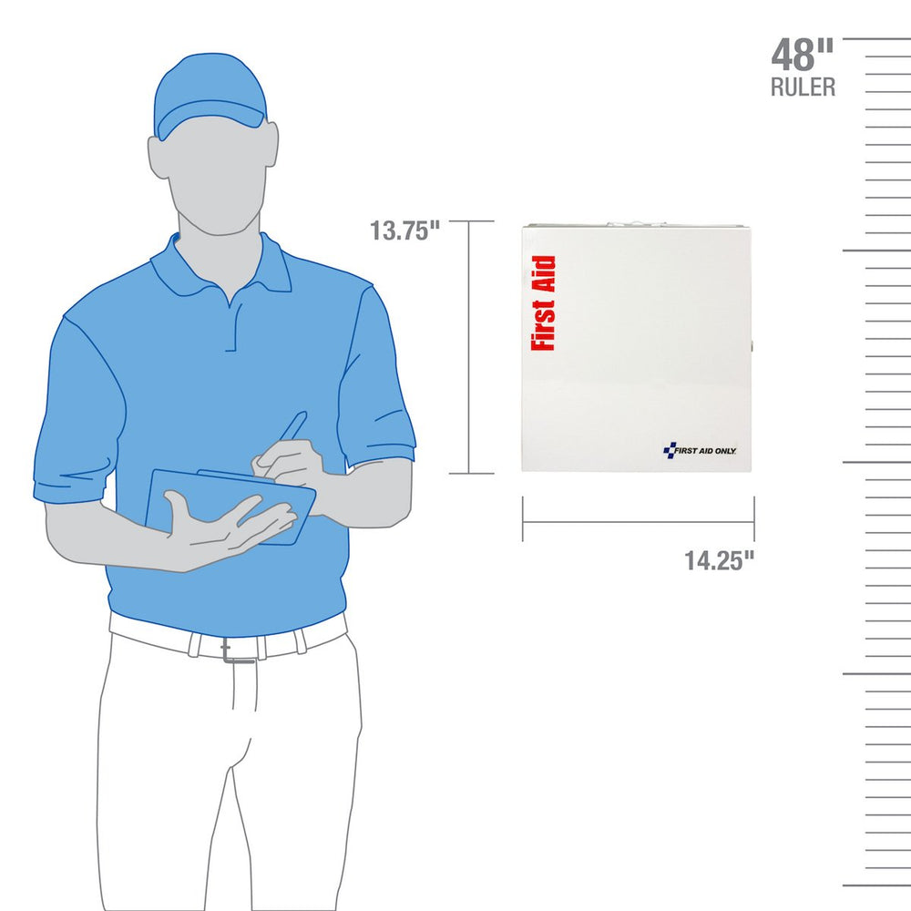 First Aid Only 746005 blue bandages are metal-detectable and easy to locate.