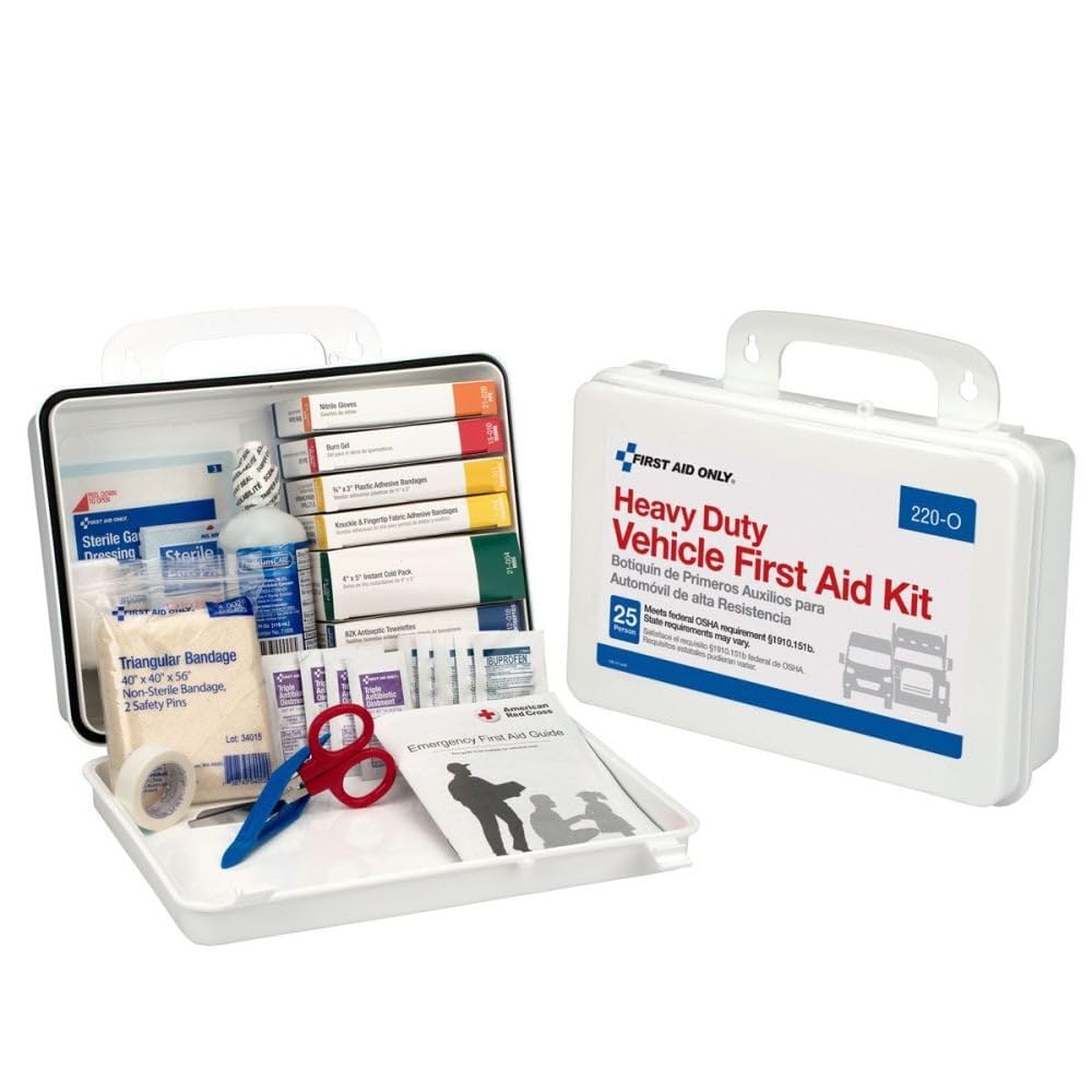 First Aid Only 85 Vehicle Kit cover keeping supplies organized for emergencies