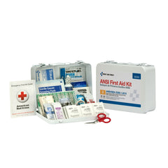 First Aid Only 90560 burn cream packets and antiseptics for minor skin injuries.