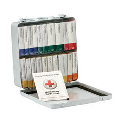 First Aid Only 90600 weatherproof metal case with emergency supplies for quick access